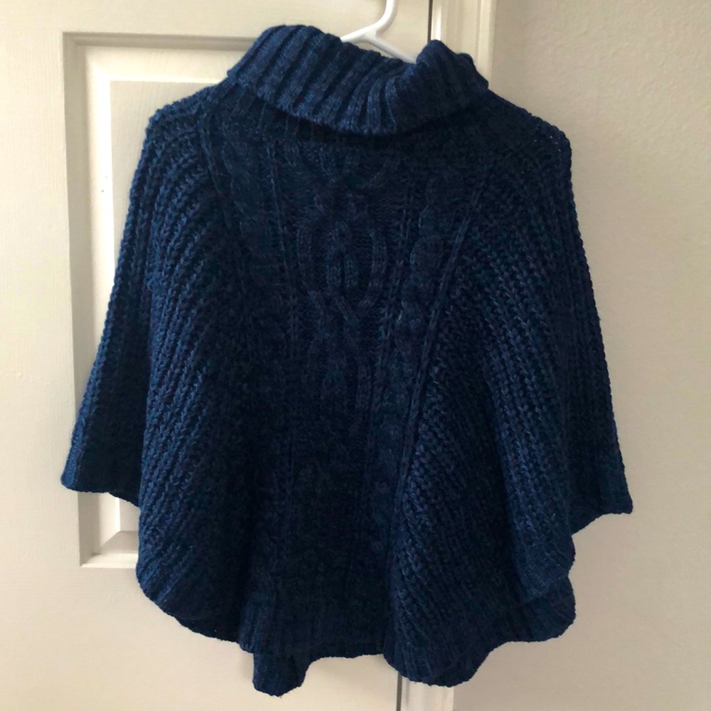 Winter dark blue wool